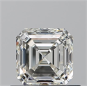 Natural Diamond 0.70 Carats, Asscher with  Cut, J Color, VVS1 Clarity and Certified by GIA
