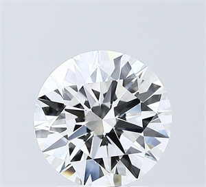 Picture of Lab Grown Diamond 2.55 Carats, Round with Ideal Cut, D Color, VVS2 Clarity and Certified by IGI