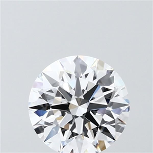 Picture of Lab Grown Diamond 1.55 Carats, Round with Ideal Cut, D Color, VVS2 Clarity and Certified by IGI