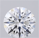 Lab Grown Diamond 5.21 Carats, Round with Ideal Cut, F Color, VS2 Clarity and Certified by IGI