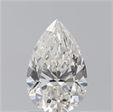 Natural Diamond 1.05 Carats, Pear with  Cut, H Color, SI1 Clarity and Certified by GIA