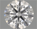Natural Diamond 0.90 Carats, Round with Excellent Cut, E Color, I1 Clarity and Certified by IGI