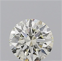 Natural Diamond 0.56 Carats, Round with Excellent Cut, L Color, IF Clarity and Certified by GIA