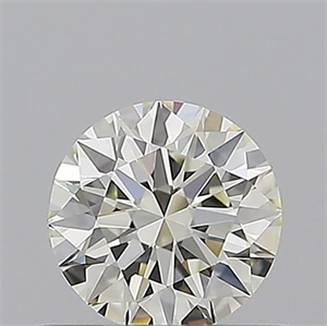 Foto Diamante Natural 0.56 quilates, Redondo , Color L, claridad IF y certificado GIA de