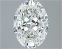 Natural Diamond 1.21 Carats, Oval with  Cut, H Color, VVS1 Clarity and Certified by GIA