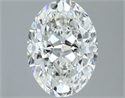 Natural Diamond 1.21 Carats, Oval with  Cut, H Color, VVS1 Clarity and Certified by GIA