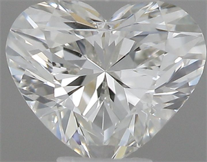 Picture of Natural Diamond 0.38 Carats, Heart with  Cut, H Color, VS1 Clarity and Certified by IGI
