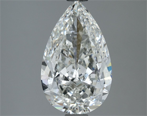 Picture of Natural Diamond 2.00 Carats, Pear with  Cut, H Color, SI1 Clarity and Certified by GIA