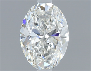Foto Diamante Natural 0.40 quilates, Ovalado , Color G, claridad VVS1 y certificado GIA de