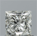 Natural Diamond 0.80 Carats, Princess with  Cut, F Color, IF Clarity and Certified by IGI