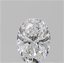 Natural Diamond 0.51 Carats, Oval with  Cut, D Color, VVS2 Clarity and Certified by GIA