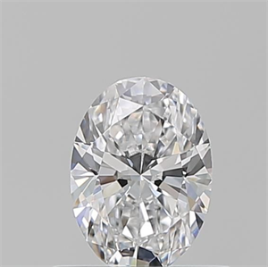 Picture of Natural Diamond 0.51 Carats, Oval with  Cut, D Color, VVS2 Clarity and Certified by GIA