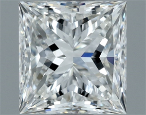 Picture of Natural Diamond 1.00 Carats, Princess with  Cut, G Color, VS1 Clarity and Certified by GIA