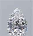 Diamante Natural 0.30 quilates, De pera , Color F, claridad VVS2 y certificado GIA