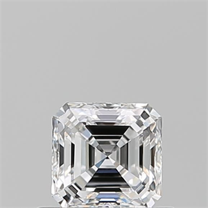 Picture of Natural Diamond 0.52 Carats, Asscher with  Cut, E Color, VVS1 Clarity and Certified by GIA