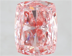 Picture of Lab Grown Diamond 6.52 Carats, CUSHION MODIFIED with  Cut, Fancy Vivid Pink Color, VVS2 Clarity and Certified by IGI