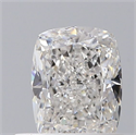 Diamante Natural 0.70 quilates, Del cojín , Color F, claridad SI1 y certificado GIA