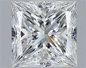 Picture of Natural Diamond 2.01 Carats, Princess with  Cut, E Color, VS1 Clarity and Certified by GIA