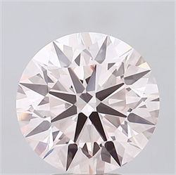 Picture of Lab Grown Diamond 5.08 Carats, Round with Ideal Cut, Fancy Pink Color, VVS2 Clarity and Certified by IGI