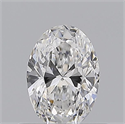 Natural Diamond 0.50 Carats, Oval with  Cut, E Color, VS2 Clarity and Certified by GIA
