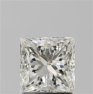 Foto Diamante Natural 1.50 quilates, Princesa , Color K, claridad SI2 y certificado GIA de