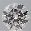 Lab Grown Diamond 5.51 Carats, Round with Ideal Cut, E Color, VVS2 Clarity and Certified by IGI