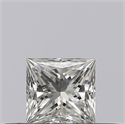 Natural Diamond 0.24 Carats, Princess with  Cut, F Color, VS1 Clarity and Certified by GIA