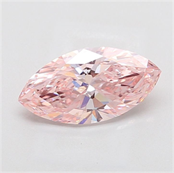 Picture of Lab Grown Diamond 2.41 Carats, Marquise with  Cut, Fancy Intense Pink Color, VS1 Clarity and Certified by IGI