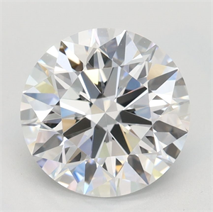 Picture of Lab Grown Diamond 2.08 Carats, Round with Ideal Cut, D Color, IF Clarity and Certified by IGI