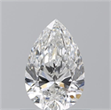 Natural Diamond 0.72 Carats, Pear with  Cut, G Color, SI1 Clarity and Certified by GIA