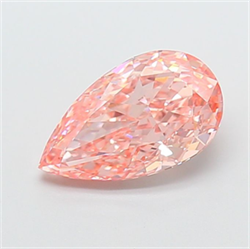 Picture of Lab Grown Diamond 2.05 Carats, Pear with  Cut, Fancy Vivid Pink Color, VS2 Clarity and Certified by IGI