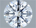 Lab Grown Diamond 2.00 Carats, Round with Ideal Cut, E Color, VVS1 Clarity and Certified by IGI