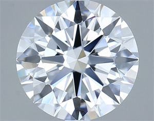Picture of Lab Grown Diamond 2.00 Carats, Round with Ideal Cut, E Color, VVS1 Clarity and Certified by IGI