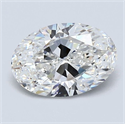 Natural Diamond 1.20 Carats, Oval with  Cut, F Color, VVS2 Clarity and Certified by GIA