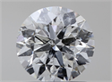 Natural Diamond 1.01 Carats, Round with Excellent Cut, E Color, SI2 Clarity and Certified by HRD