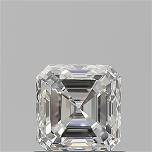 Picture of Natural Diamond 0.90 Carats, Asscher with  Cut, H Color, VVS1 Clarity and Certified by GIA