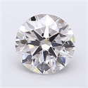 Del inventario de diamantes de laboratorio, 1.51 quilates, Redondo , Color F, claridad VVS2 y certificado IGI