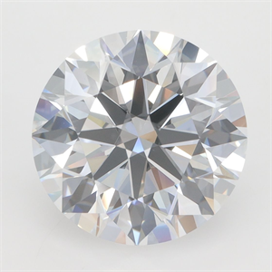 Picture of Lab Grown Diamond 4.26 Carats, Round with Excellent Cut, D Color, VVS2 Clarity and Certified by GIA