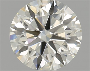 Picture of Natural Diamond 0.75 Carats, Round with Excellent Cut, L Color, VVS2 Clarity and Certified by GIA