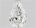 Natural Diamond 0.55 Carats, Pear with  Cut, D Color, VVS1 Clarity and Certified by GIA