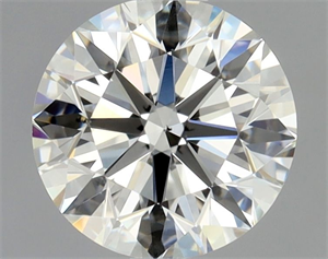 Picture of Natural Diamond 0.90 Carats, Round with Excellent Cut, I Color, VS2 Clarity and Certified by GIA