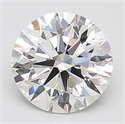 Lab Grown Diamond 3.69 Carats, Round with Ideal Cut, E Color, VVS1 Clarity and Certified by IGI