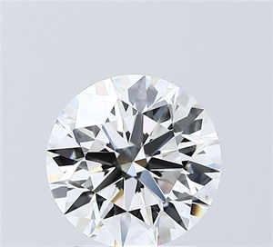 Picture of Lab Grown Diamond 2.00 Carats, Round with Ideal Cut, D Color, VVS2 Clarity and Certified by IGI