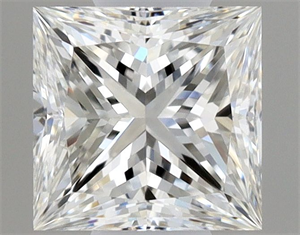Picture of Natural Diamond 0.40 Carats, Princess with  Cut, H Color, VVS2 Clarity and Certified by GIA