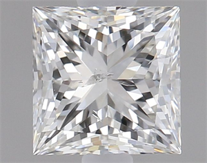 Picture of Natural Diamond 1.02 Carats, Princess with  Cut, J Color, I1 Clarity and Certified by GIA
