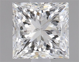 Picture of Natural Diamond 1.02 Carats, Princess with  Cut, J Color, I1 Clarity and Certified by GIA