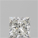 Natural Diamond 0.80 Carats, Princess with  Cut, J Color, SI1 Clarity and Certified by GIA