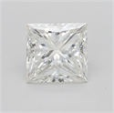 Natural Diamond 2.14 Carats, Princess with  Cut, I Color, SI1 Clarity and Certified by GIA