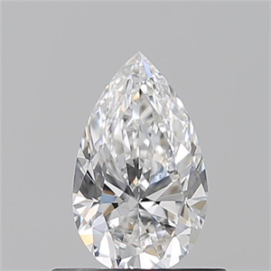 Foto Diamante Natural 0.51 quilates, De pera , Color E, claridad VS1 y certificado GIA de