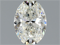 Natural Diamond 0.60 Carats, Oval with  Cut, I Color, SI1 Clarity and Certified by GIA